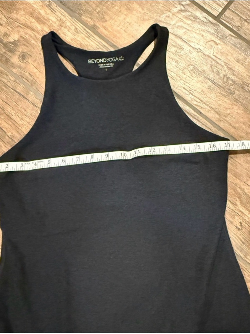 Beyond Yoga Black Ruffle-Hem Tank Dress - Picture 3 of 5